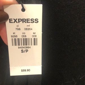 Express NWT mock neck sweater bodycon dress